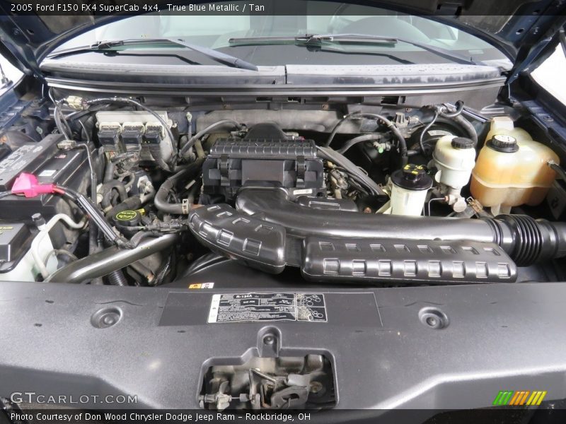True Blue Metallic / Tan 2005 Ford F150 FX4 SuperCab 4x4