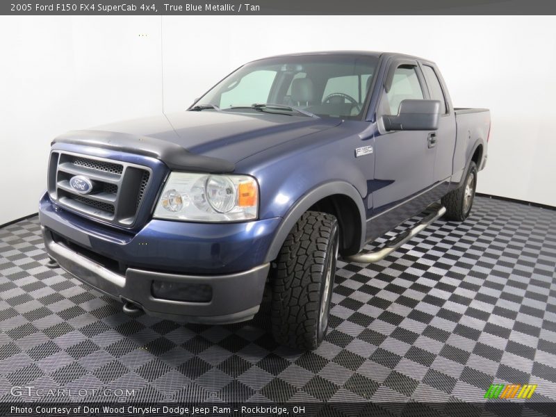True Blue Metallic / Tan 2005 Ford F150 FX4 SuperCab 4x4