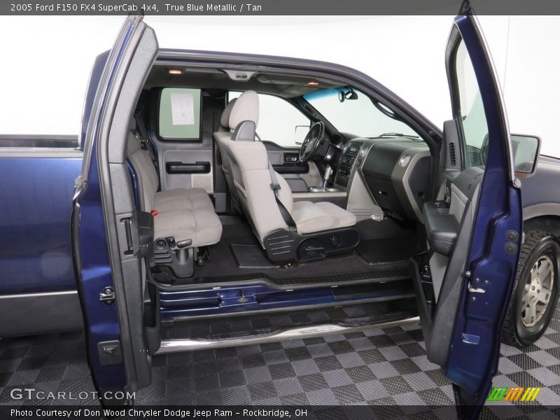 True Blue Metallic / Tan 2005 Ford F150 FX4 SuperCab 4x4