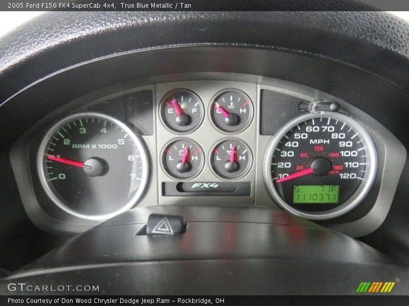 True Blue Metallic / Tan 2005 Ford F150 FX4 SuperCab 4x4