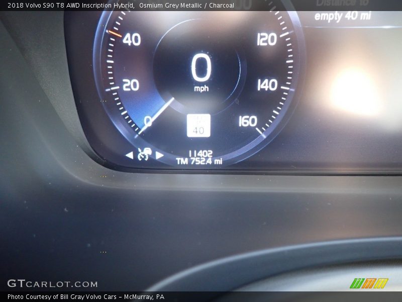 Osmium Grey Metallic / Charcoal 2018 Volvo S90 T8 AWD Inscription Hybrid