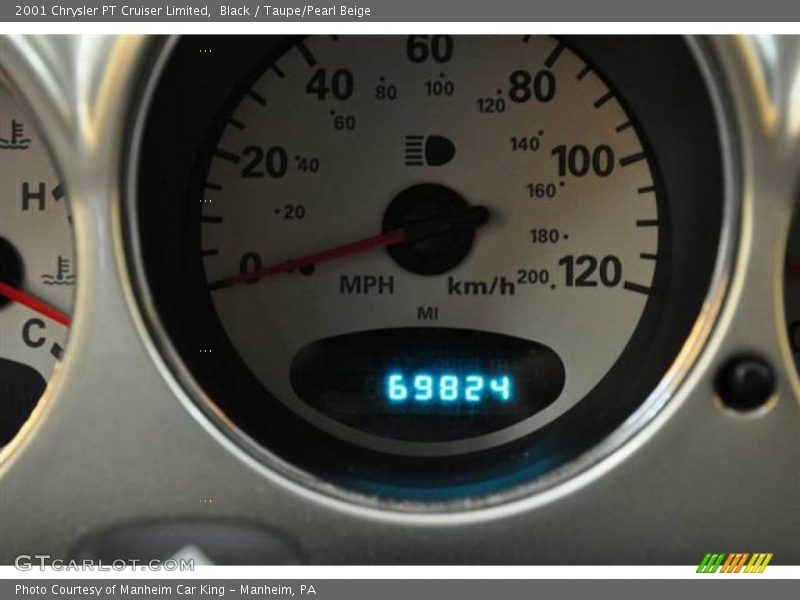 Black / Taupe/Pearl Beige 2001 Chrysler PT Cruiser Limited