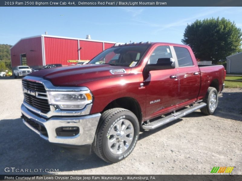 Delmonico Red Pearl / Black/Light Mountain Brown 2019 Ram 2500 Bighorn Crew Cab 4x4