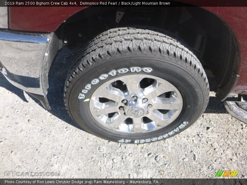 Delmonico Red Pearl / Black/Light Mountain Brown 2019 Ram 2500 Bighorn Crew Cab 4x4