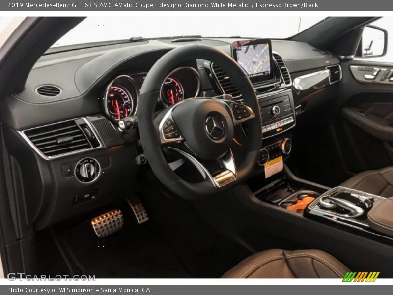 designo Diamond White Metallic / Espresso Brown/Black 2019 Mercedes-Benz GLE 63 S AMG 4Matic Coupe