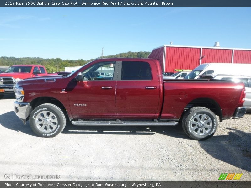 Delmonico Red Pearl / Black/Light Mountain Brown 2019 Ram 2500 Bighorn Crew Cab 4x4