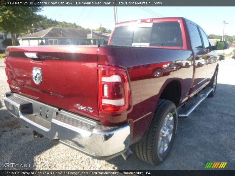 Delmonico Red Pearl / Black/Light Mountain Brown 2019 Ram 2500 Bighorn Crew Cab 4x4