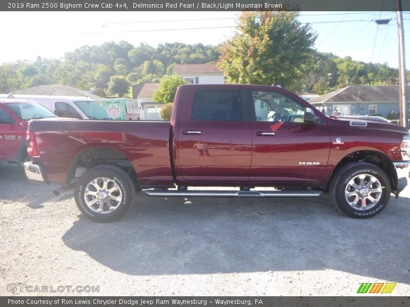 Delmonico Red Pearl / Black/Light Mountain Brown 2019 Ram 2500 Bighorn Crew Cab 4x4