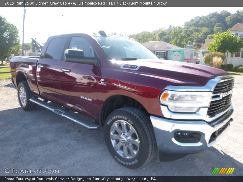 Delmonico Red Pearl / Black/Light Mountain Brown 2019 Ram 2500 Bighorn Crew Cab 4x4