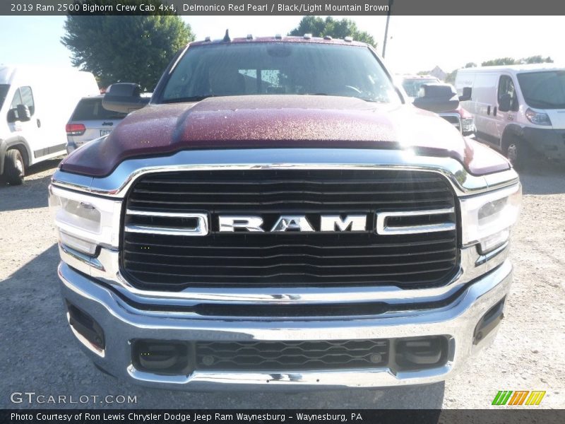 Delmonico Red Pearl / Black/Light Mountain Brown 2019 Ram 2500 Bighorn Crew Cab 4x4