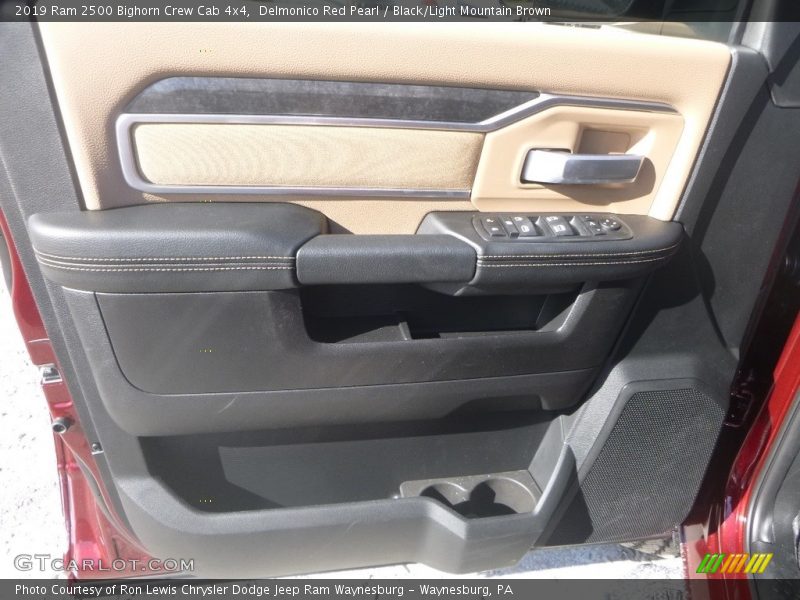 Delmonico Red Pearl / Black/Light Mountain Brown 2019 Ram 2500 Bighorn Crew Cab 4x4