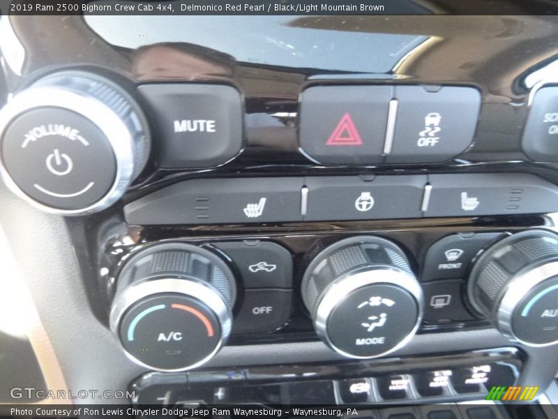 Delmonico Red Pearl / Black/Light Mountain Brown 2019 Ram 2500 Bighorn Crew Cab 4x4