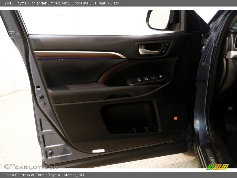 Shoreline Blue Pearl / Black 2015 Toyota Highlander Limited AWD