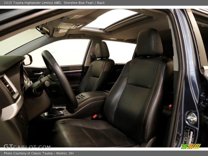 Shoreline Blue Pearl / Black 2015 Toyota Highlander Limited AWD