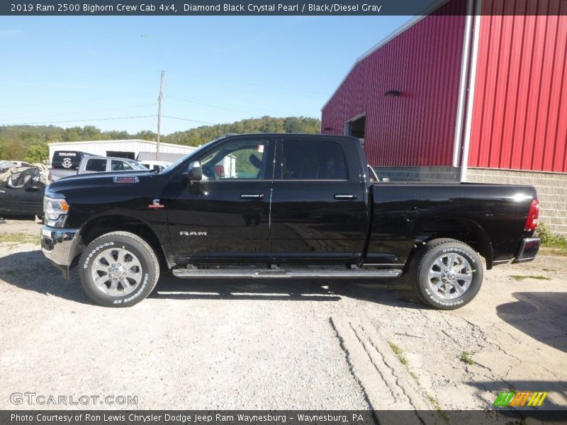 Diamond Black Crystal Pearl / Black/Diesel Gray 2019 Ram 2500 Bighorn Crew Cab 4x4