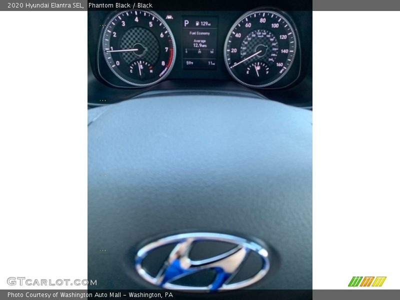 Phantom Black / Black 2020 Hyundai Elantra SEL