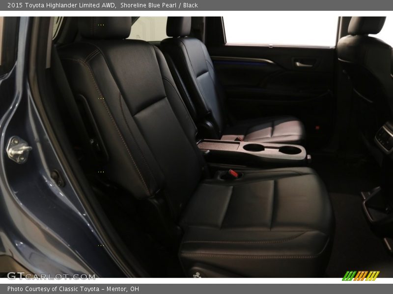 Shoreline Blue Pearl / Black 2015 Toyota Highlander Limited AWD