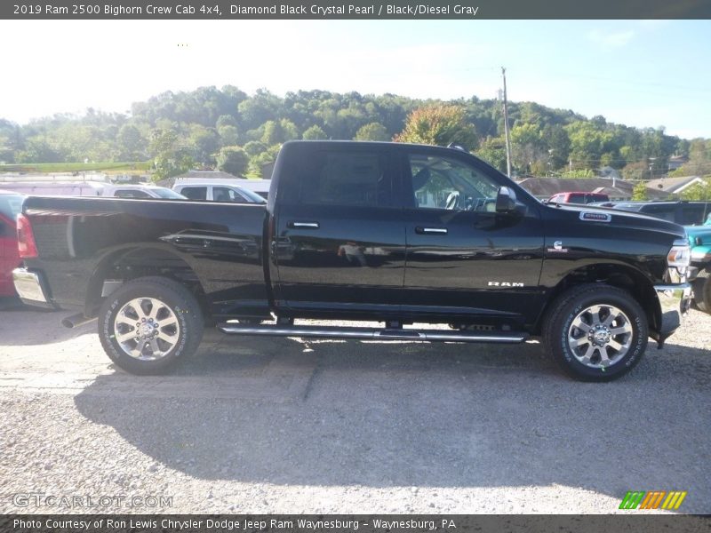 Diamond Black Crystal Pearl / Black/Diesel Gray 2019 Ram 2500 Bighorn Crew Cab 4x4