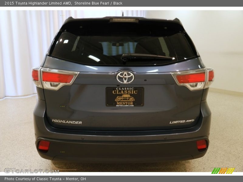 Shoreline Blue Pearl / Black 2015 Toyota Highlander Limited AWD