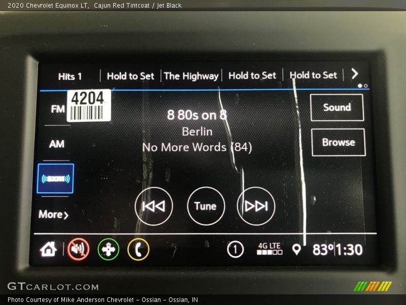 Cajun Red Tintcoat / Jet Black 2020 Chevrolet Equinox LT