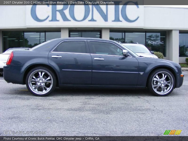 Steel Blue Metallic / Dark Slate Gray/Light Graystone 2007 Chrysler 300 C HEMI