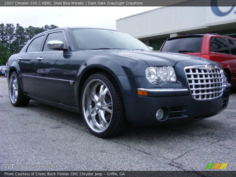 Steel Blue Metallic / Dark Slate Gray/Light Graystone 2007 Chrysler 300 C HEMI