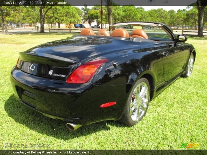 Black Onyx / Saddle 2003 Lexus SC 430