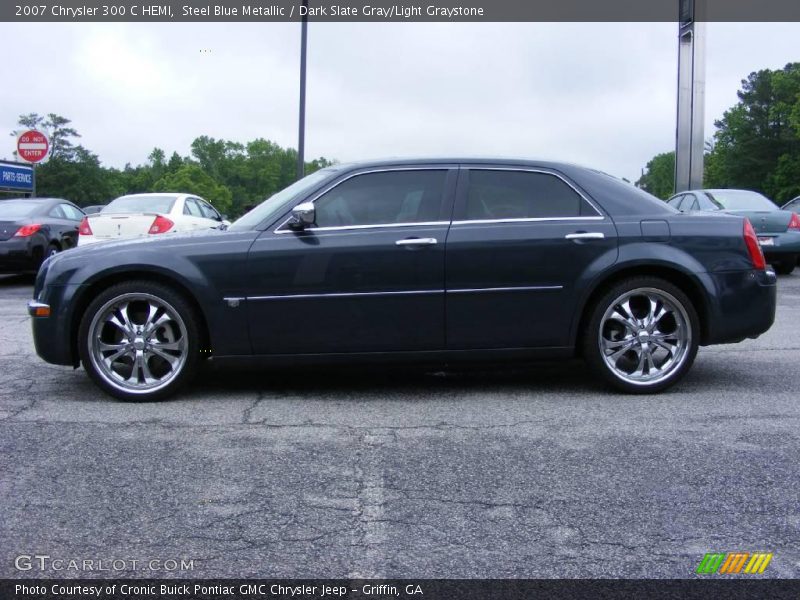 Steel Blue Metallic / Dark Slate Gray/Light Graystone 2007 Chrysler 300 C HEMI