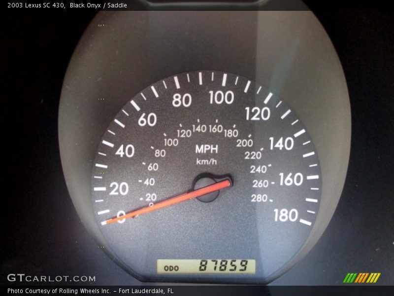 Black Onyx / Saddle 2003 Lexus SC 430