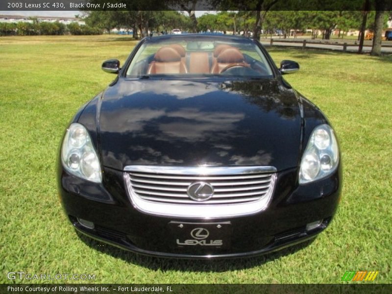 Black Onyx / Saddle 2003 Lexus SC 430