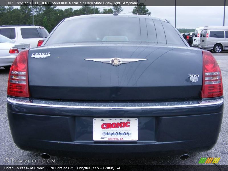 Steel Blue Metallic / Dark Slate Gray/Light Graystone 2007 Chrysler 300 C HEMI