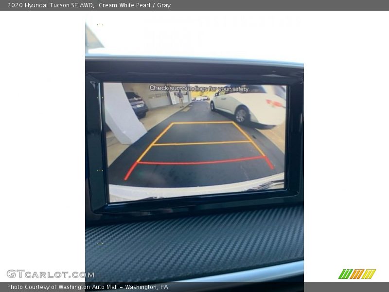 Cream White Pearl / Gray 2020 Hyundai Tucson SE AWD