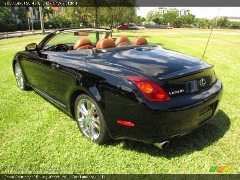 Black Onyx / Saddle 2003 Lexus SC 430