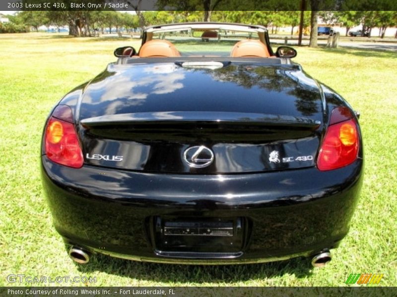 Black Onyx / Saddle 2003 Lexus SC 430