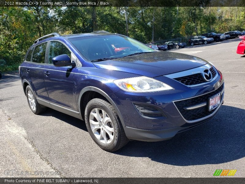 Stormy Blue Mica / Black 2012 Mazda CX-9 Touring AWD
