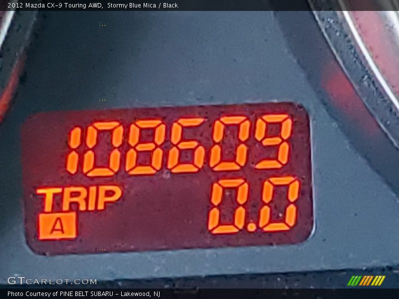 Stormy Blue Mica / Black 2012 Mazda CX-9 Touring AWD