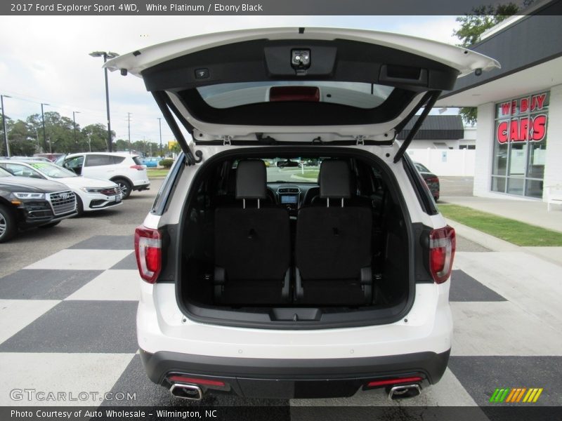 White Platinum / Ebony Black 2017 Ford Explorer Sport 4WD