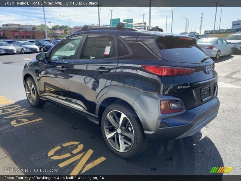 Ultra Black / Black 2020 Hyundai Kona Limited AWD