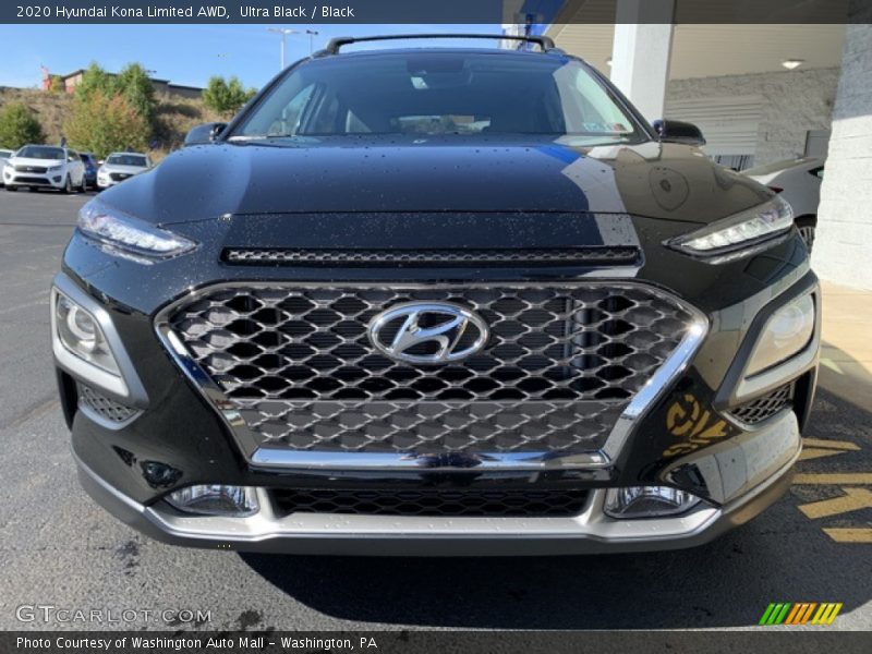 Ultra Black / Black 2020 Hyundai Kona Limited AWD