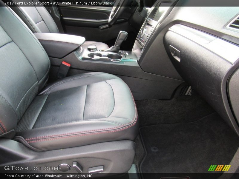 White Platinum / Ebony Black 2017 Ford Explorer Sport 4WD