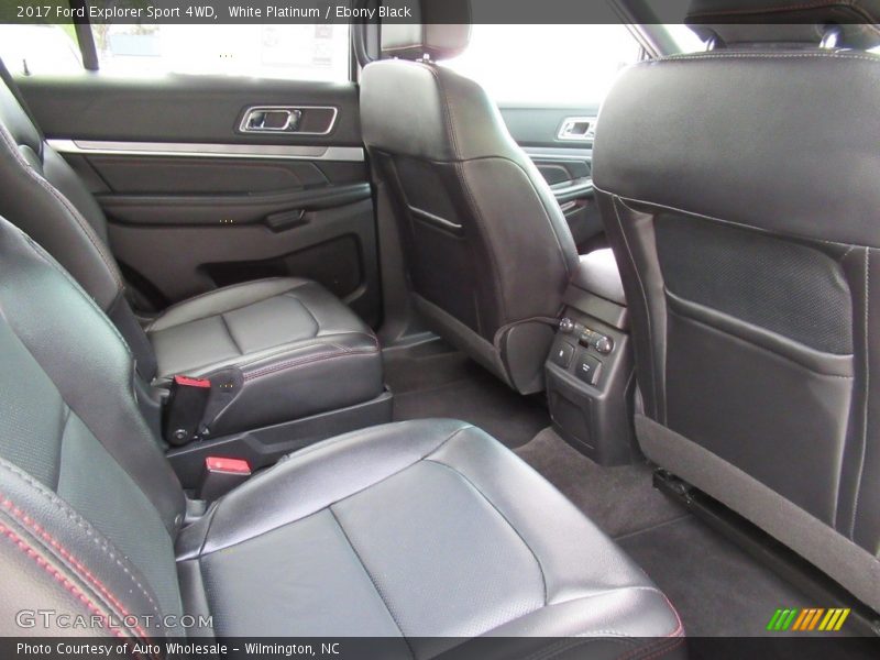 White Platinum / Ebony Black 2017 Ford Explorer Sport 4WD