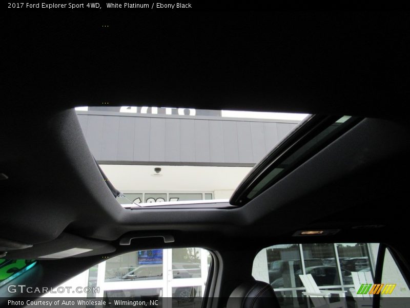 White Platinum / Ebony Black 2017 Ford Explorer Sport 4WD