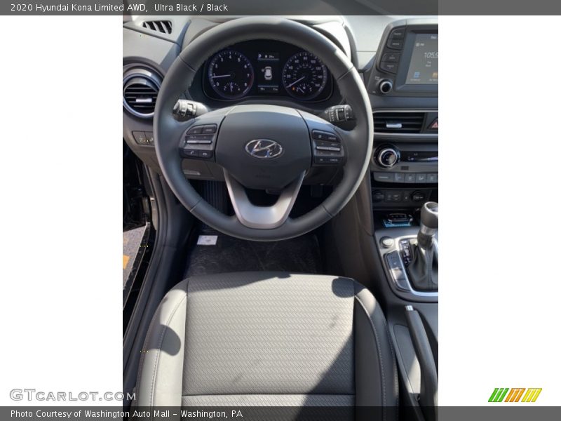 Ultra Black / Black 2020 Hyundai Kona Limited AWD