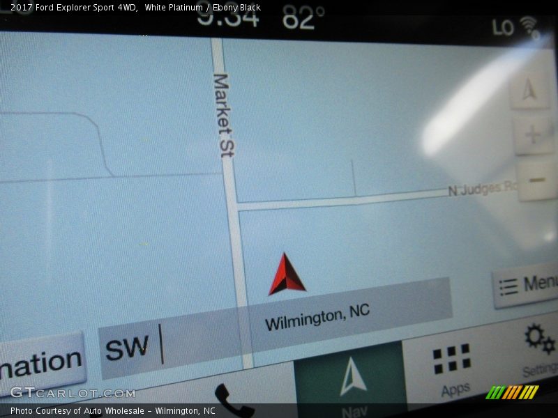 White Platinum / Ebony Black 2017 Ford Explorer Sport 4WD