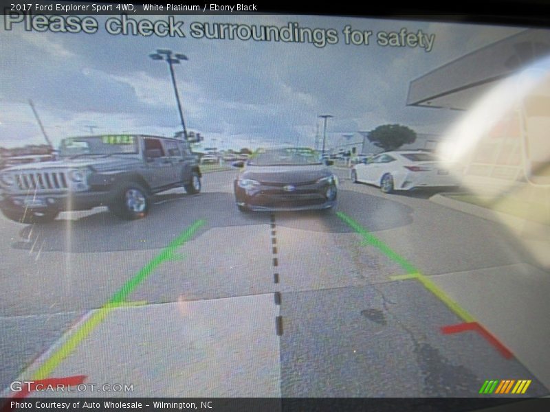 White Platinum / Ebony Black 2017 Ford Explorer Sport 4WD