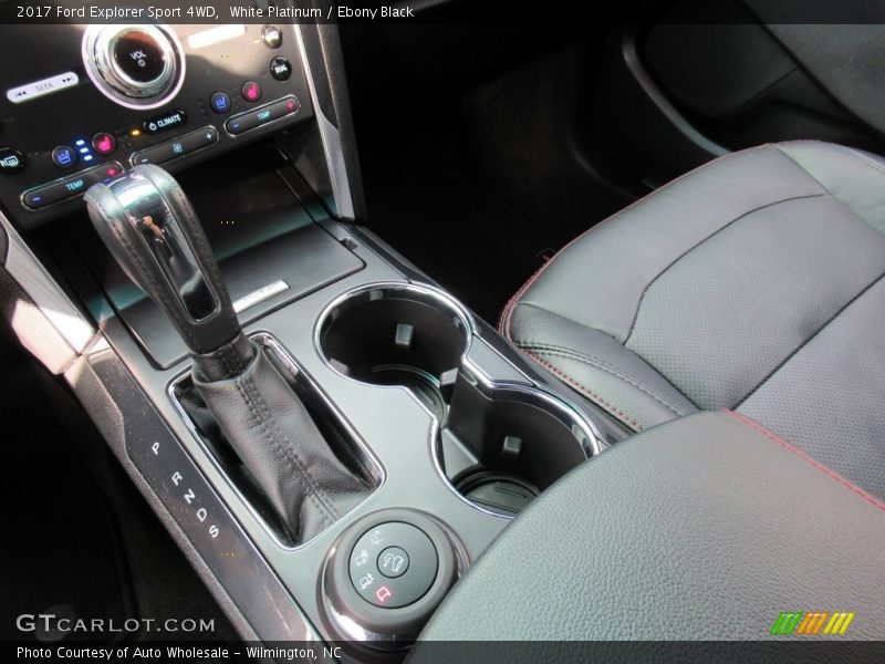 White Platinum / Ebony Black 2017 Ford Explorer Sport 4WD