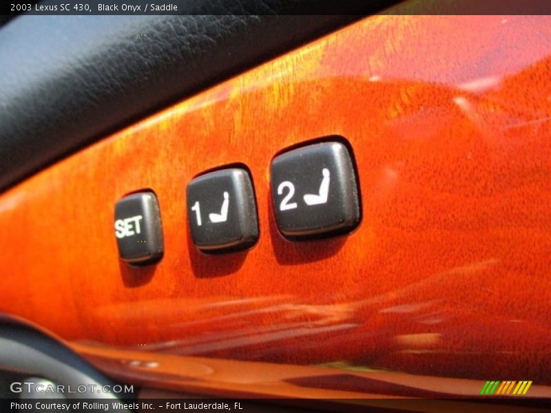 Black Onyx / Saddle 2003 Lexus SC 430
