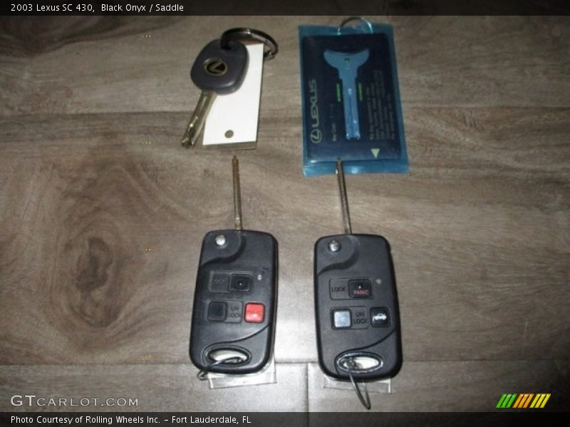 Black Onyx / Saddle 2003 Lexus SC 430