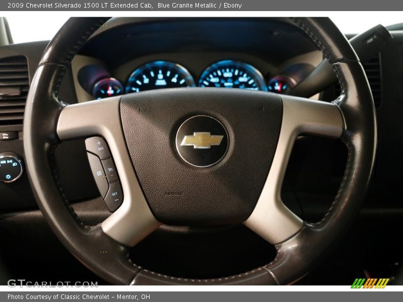 Blue Granite Metallic / Ebony 2009 Chevrolet Silverado 1500 LT Extended Cab