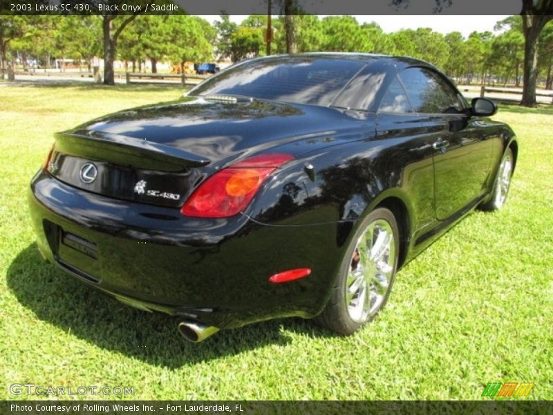 Black Onyx / Saddle 2003 Lexus SC 430